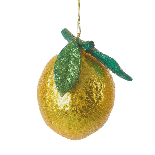 Glitter Lemon Decoration