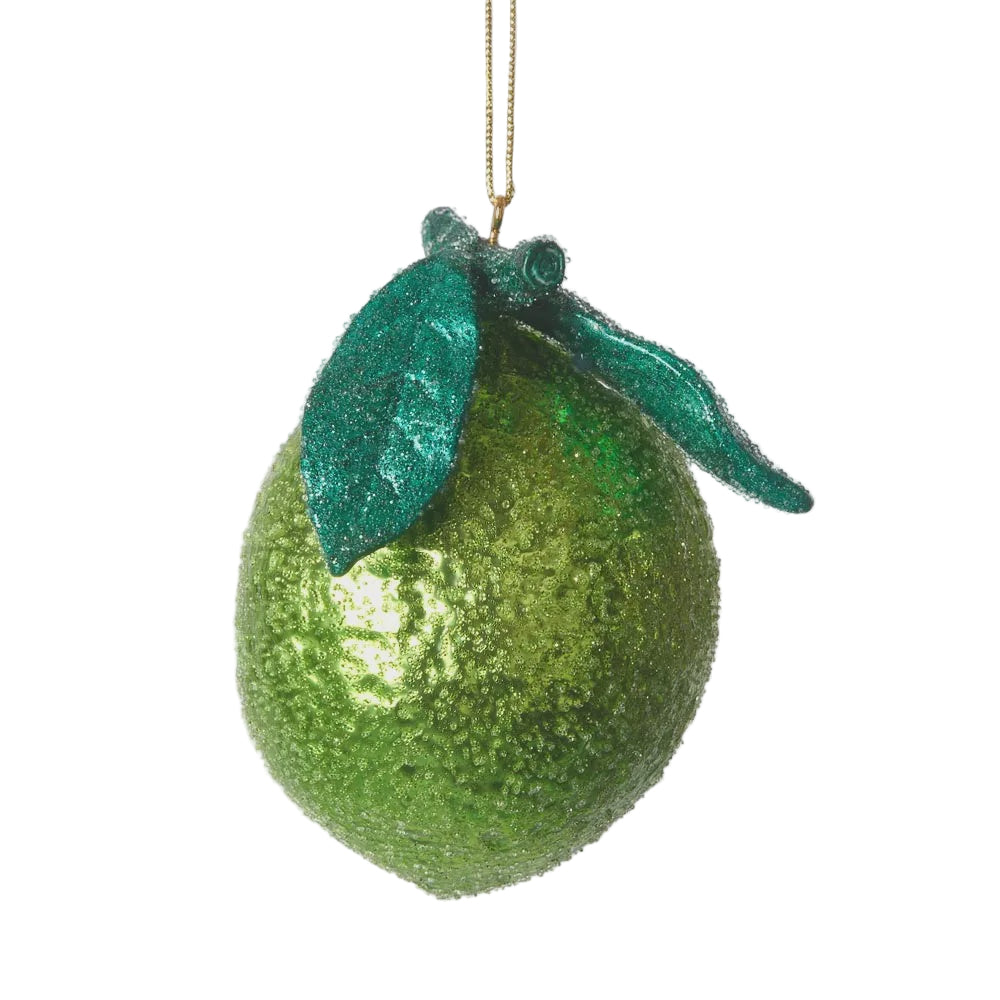 Glitter Lime Decoration