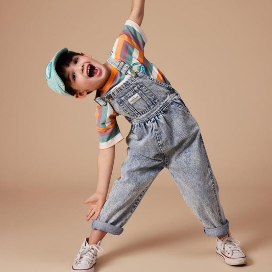 Austin Vintage Wash Kids Denim Overalls