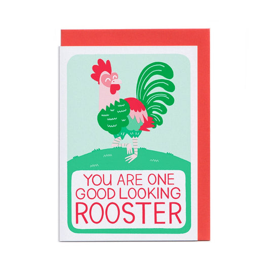 Good Looking Rooster Greeting Card