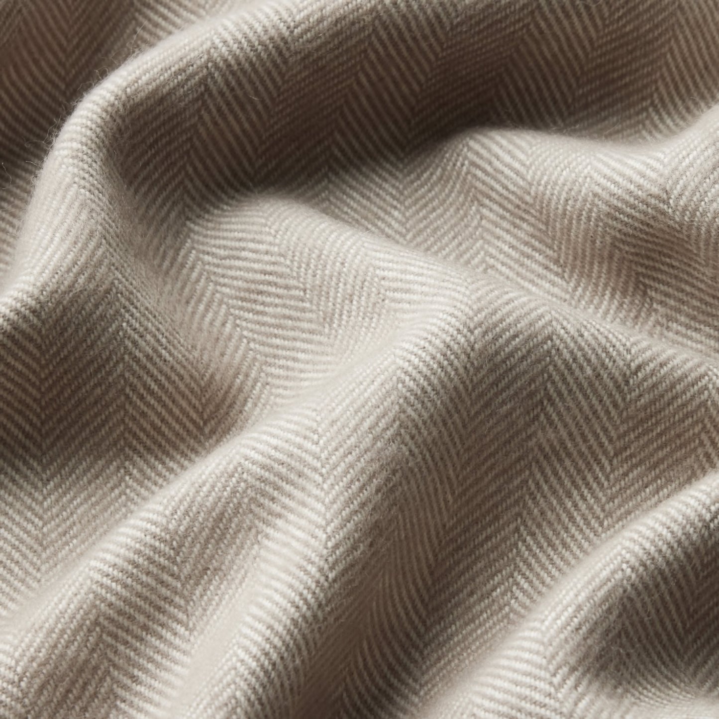 Herringbone Atmosphere Merino Wool Throw