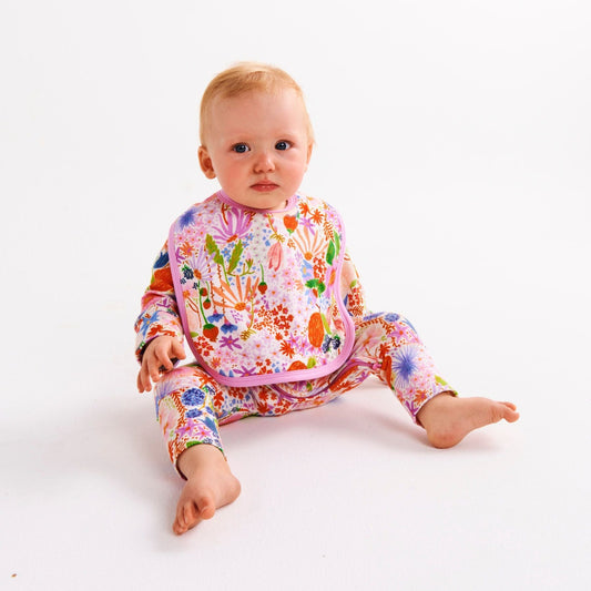 Meandering Meadow Organic Cotton Bib