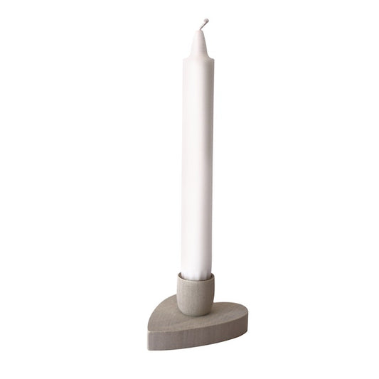 Heart White Candlestick Holder