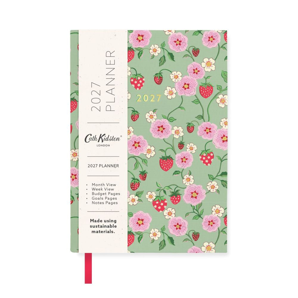 Strawberry Green A6 Soft Cover 2027 Diary
