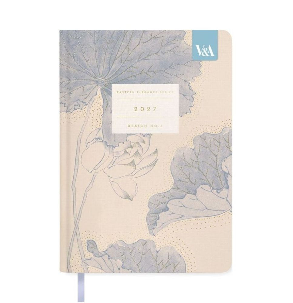 Water Lillies A5 Fabric Cover 2027 Diary