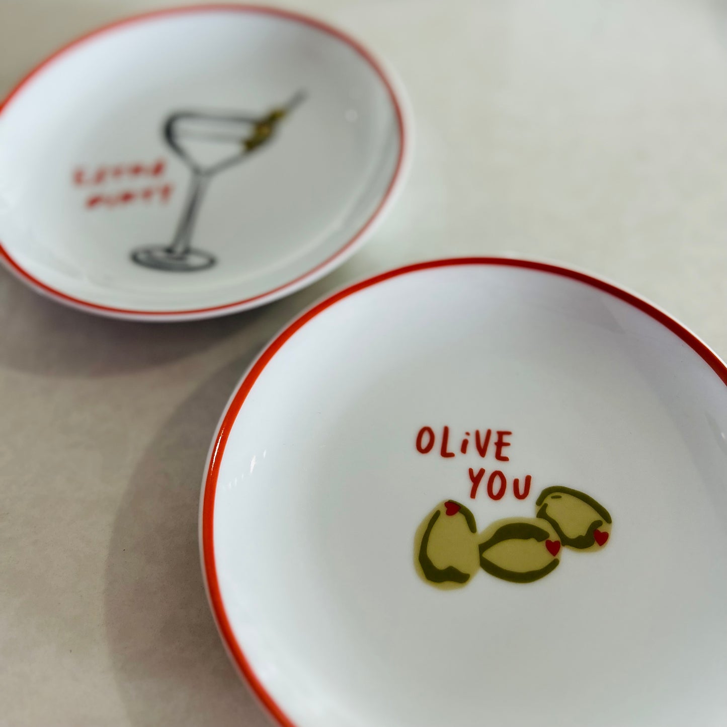 Dirty Martini Ceramic Plate