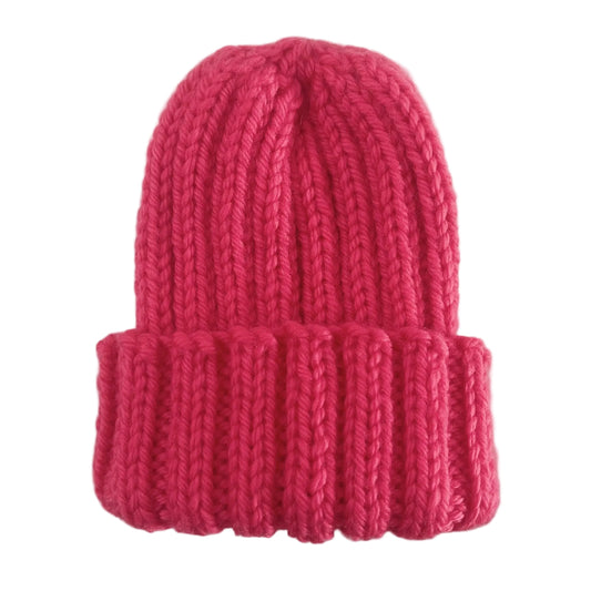 Bubblegum Wool Baby Beanie