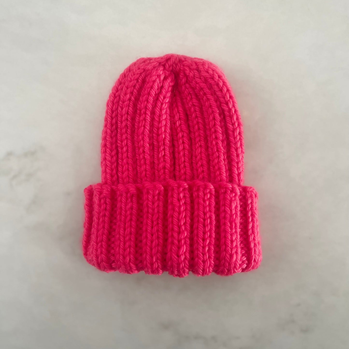 Bubblegum Wool Baby Beanie