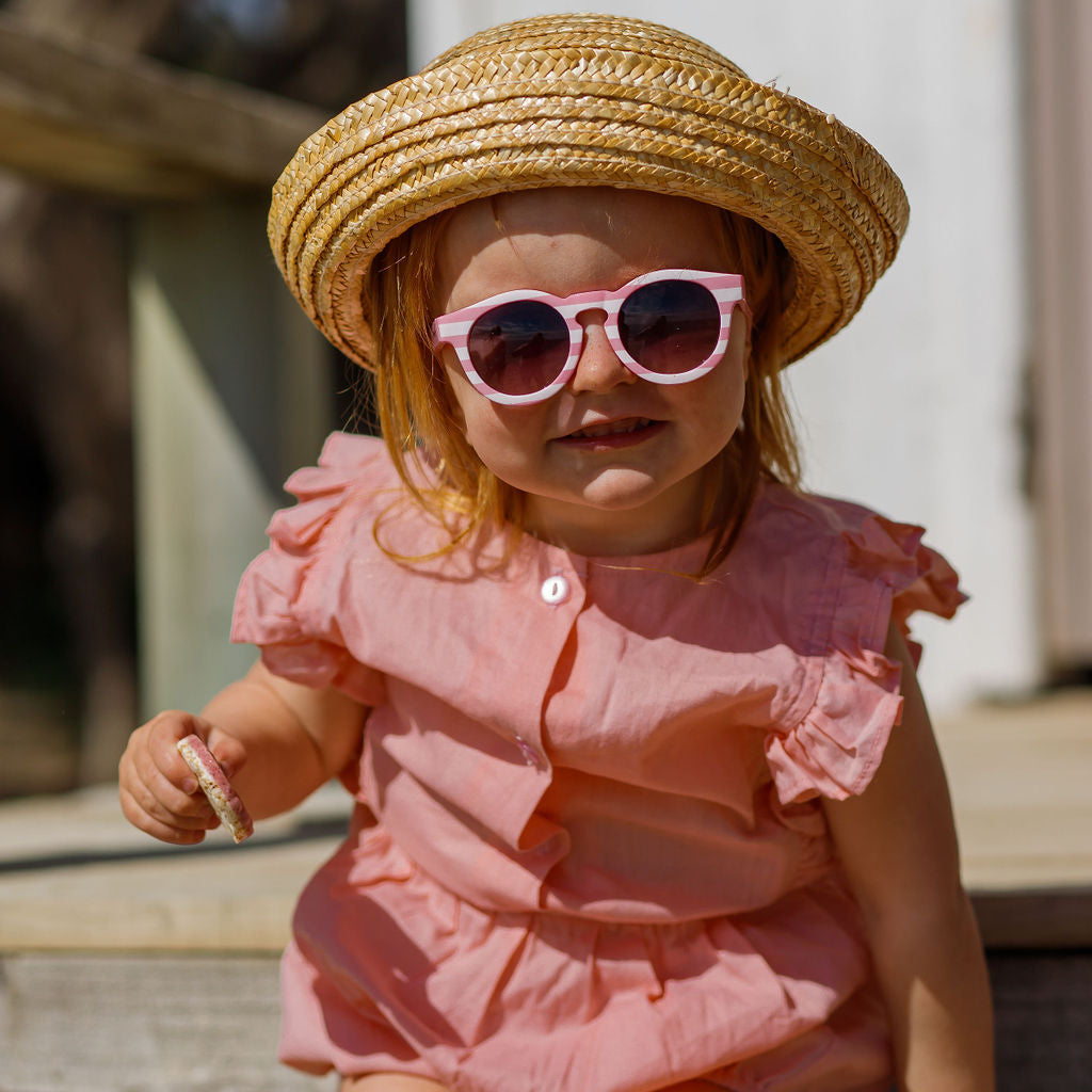 Pixie Pink Stripe Baby Sunglasses