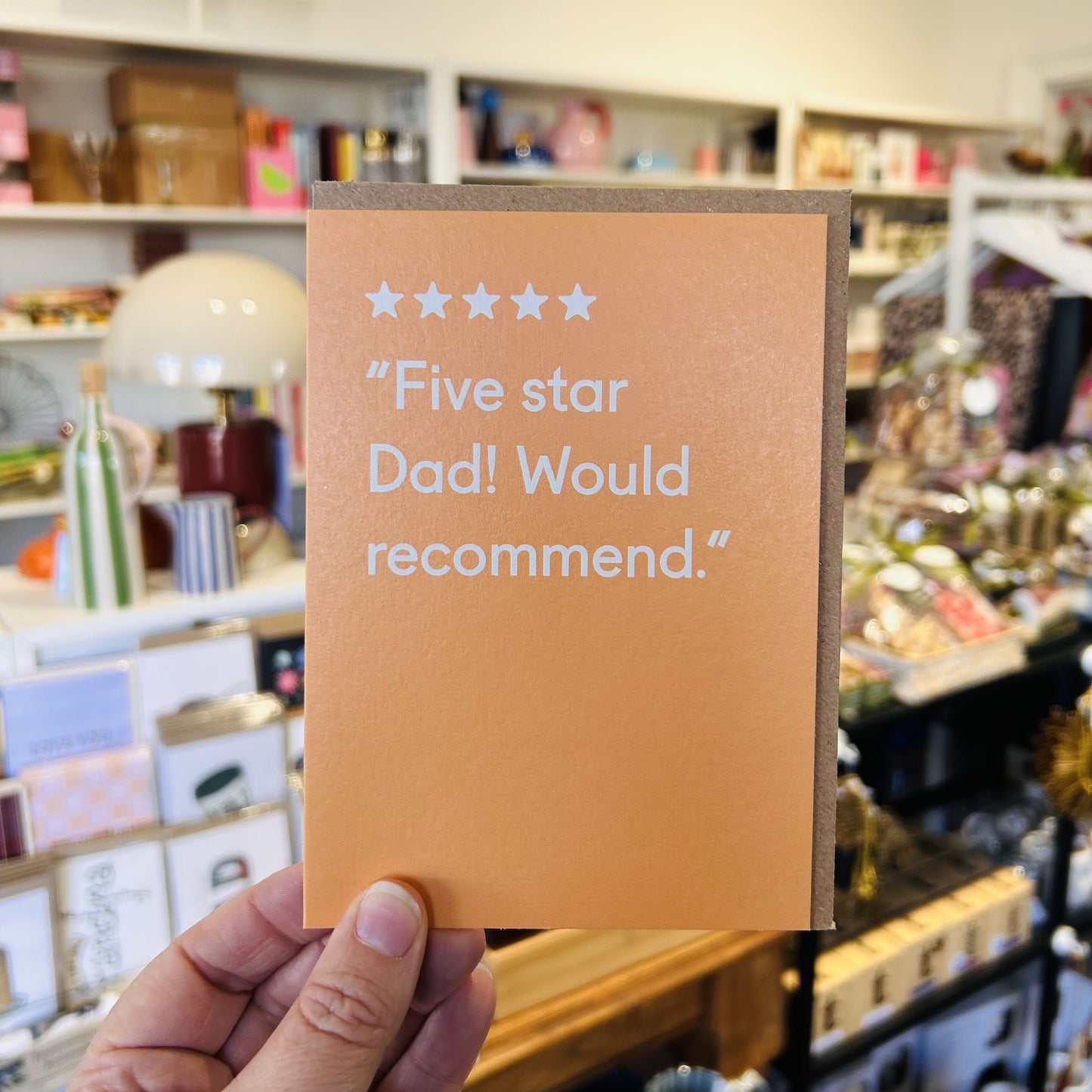 Five Star Dad Greeting Card