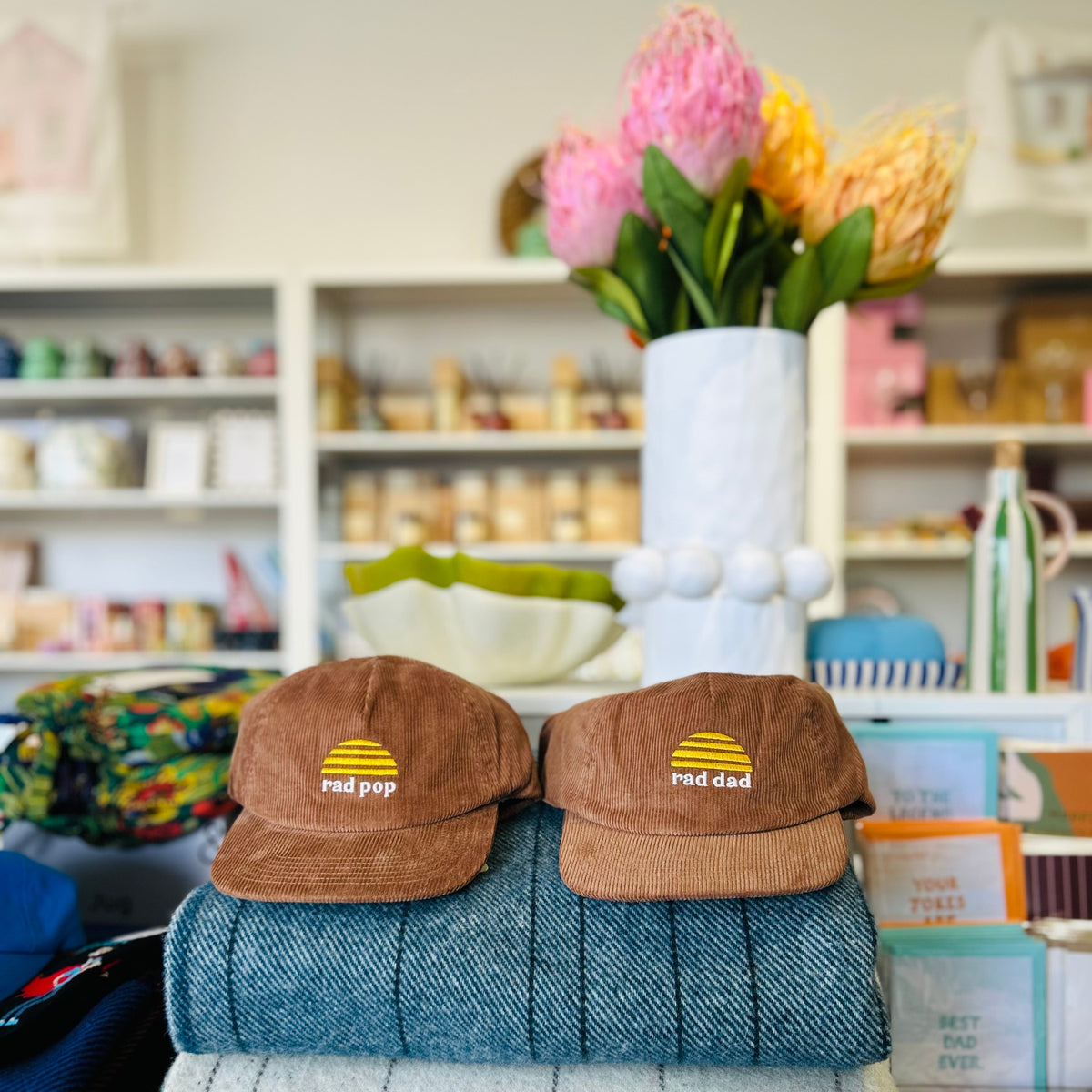 Rad Pop Tan Cord Cap
