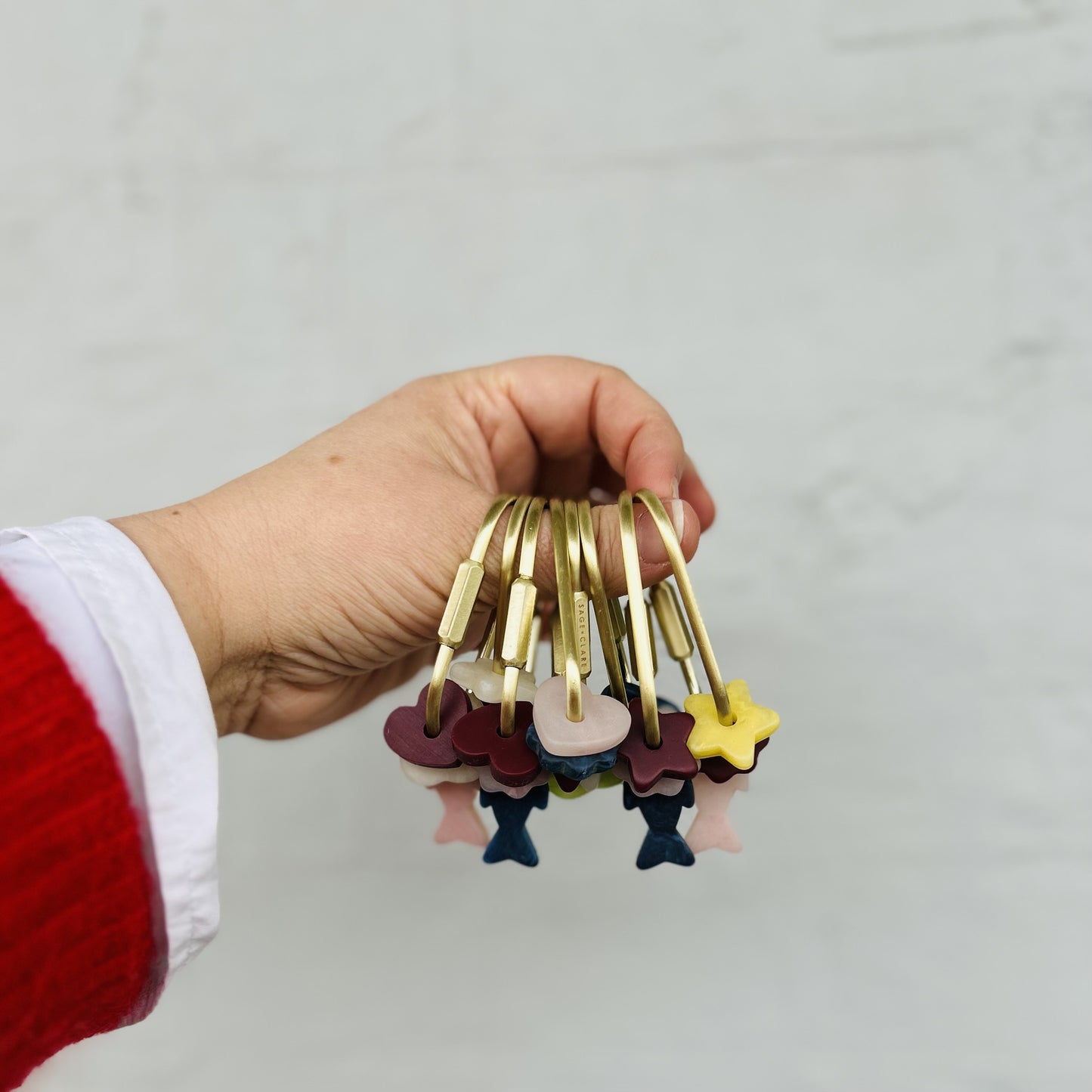 Resin Charm Key Ring