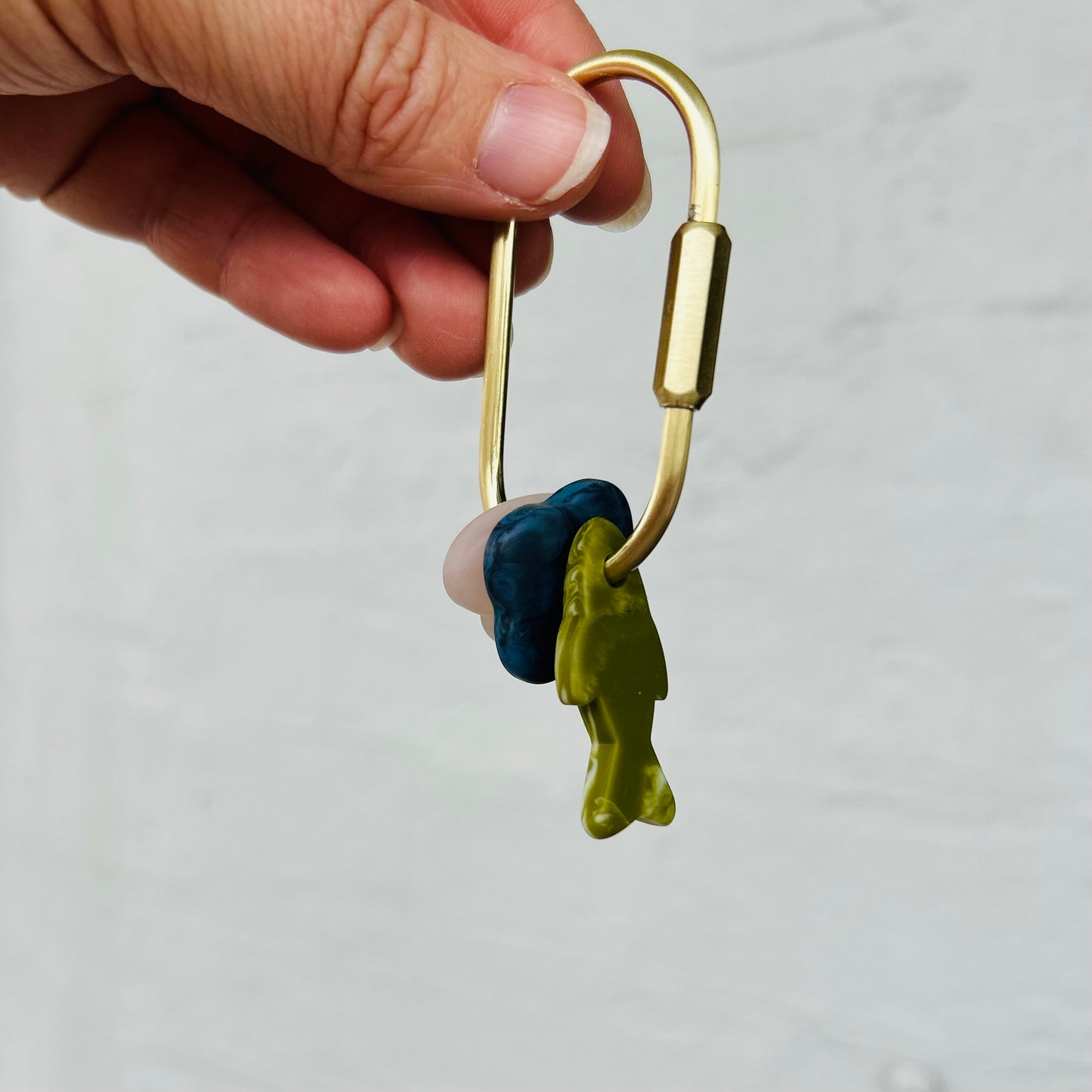 Resin Charm Key Ring