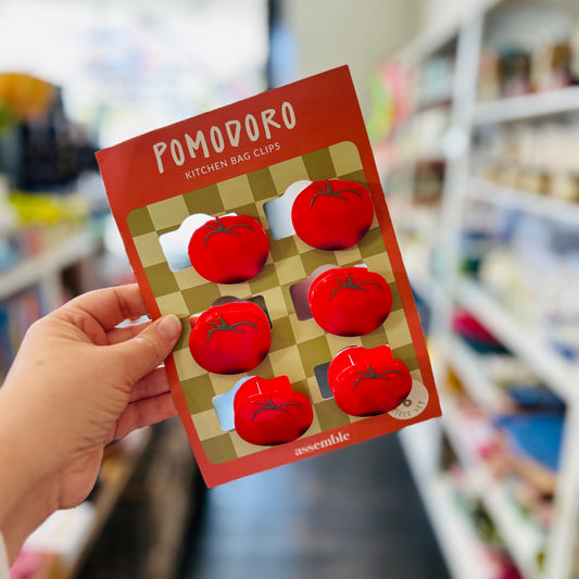 Pomodoro Bag Clips Set of 6