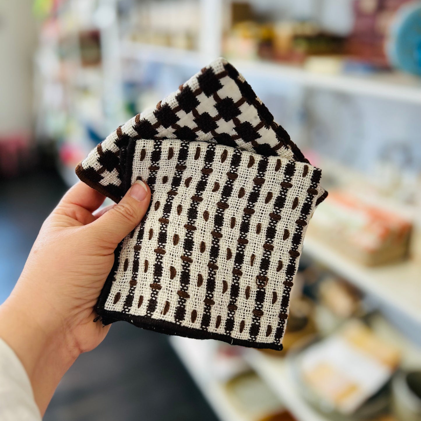 Cocoa Recycled Cotton Dishcloth Set of 2