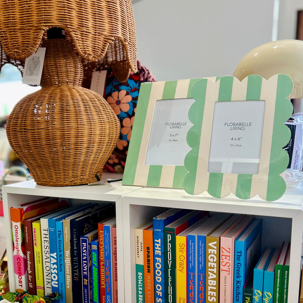Green & White Ciao Bella Photo Frame