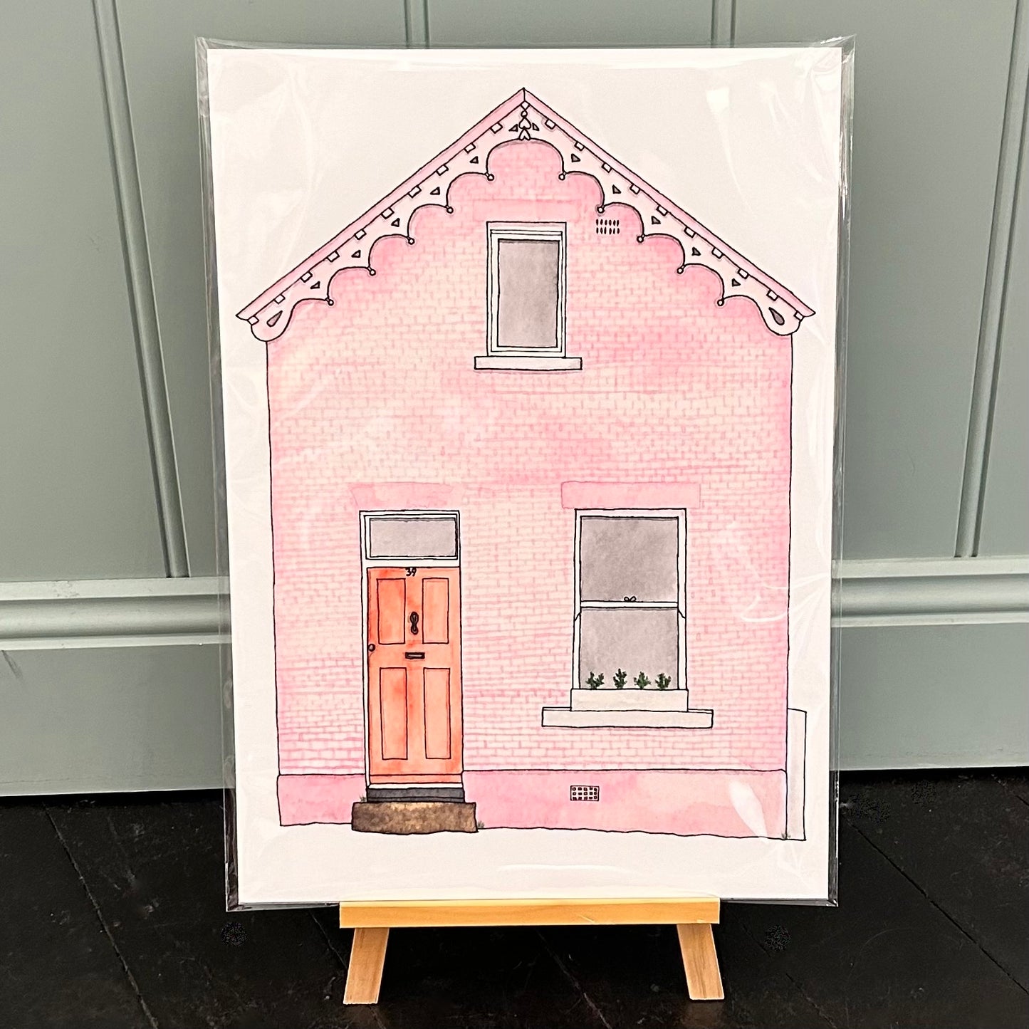 Pink House Art Print