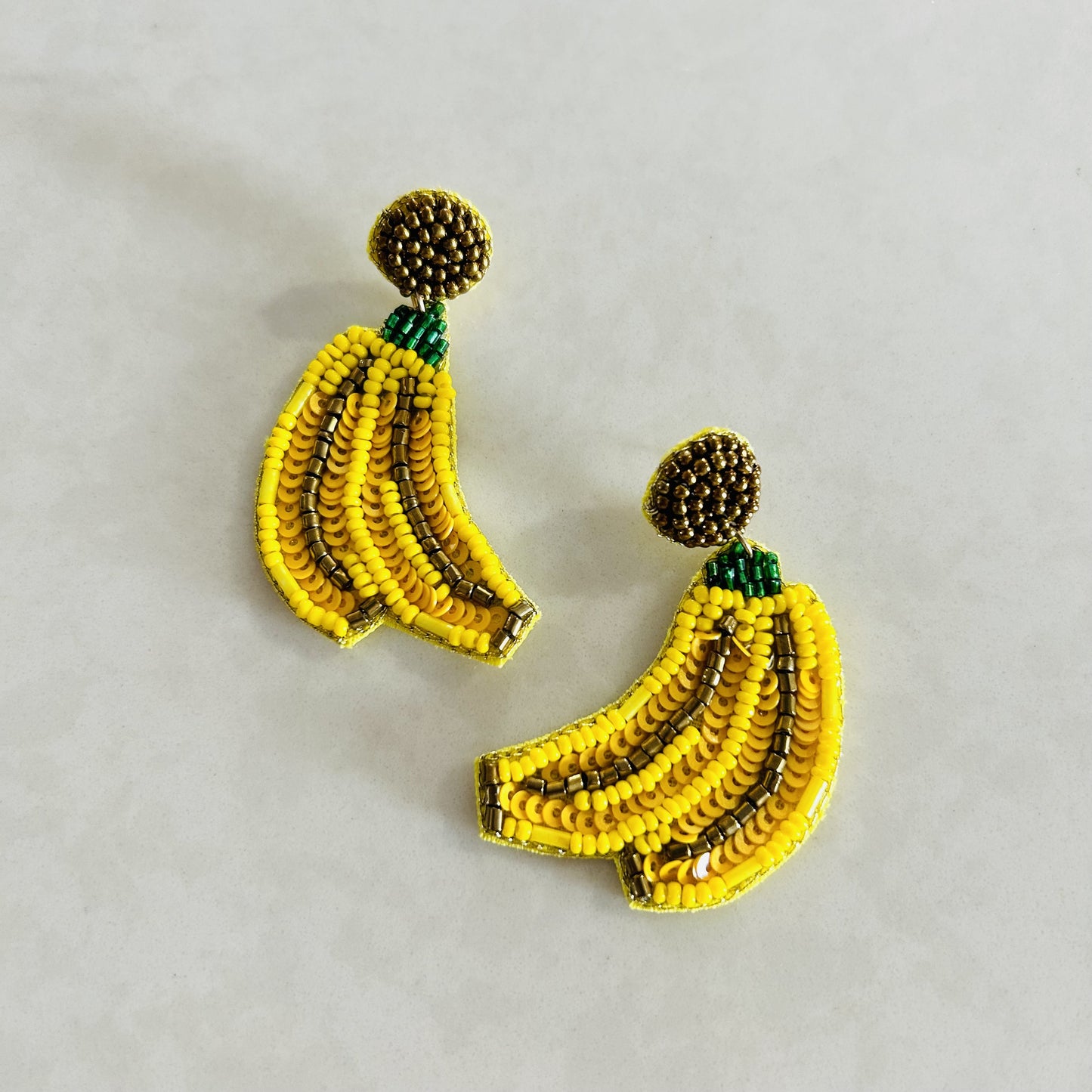 Beaded Earrings Bananas