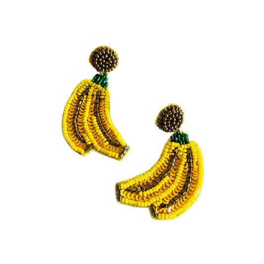 Beaded Earrings Bananas