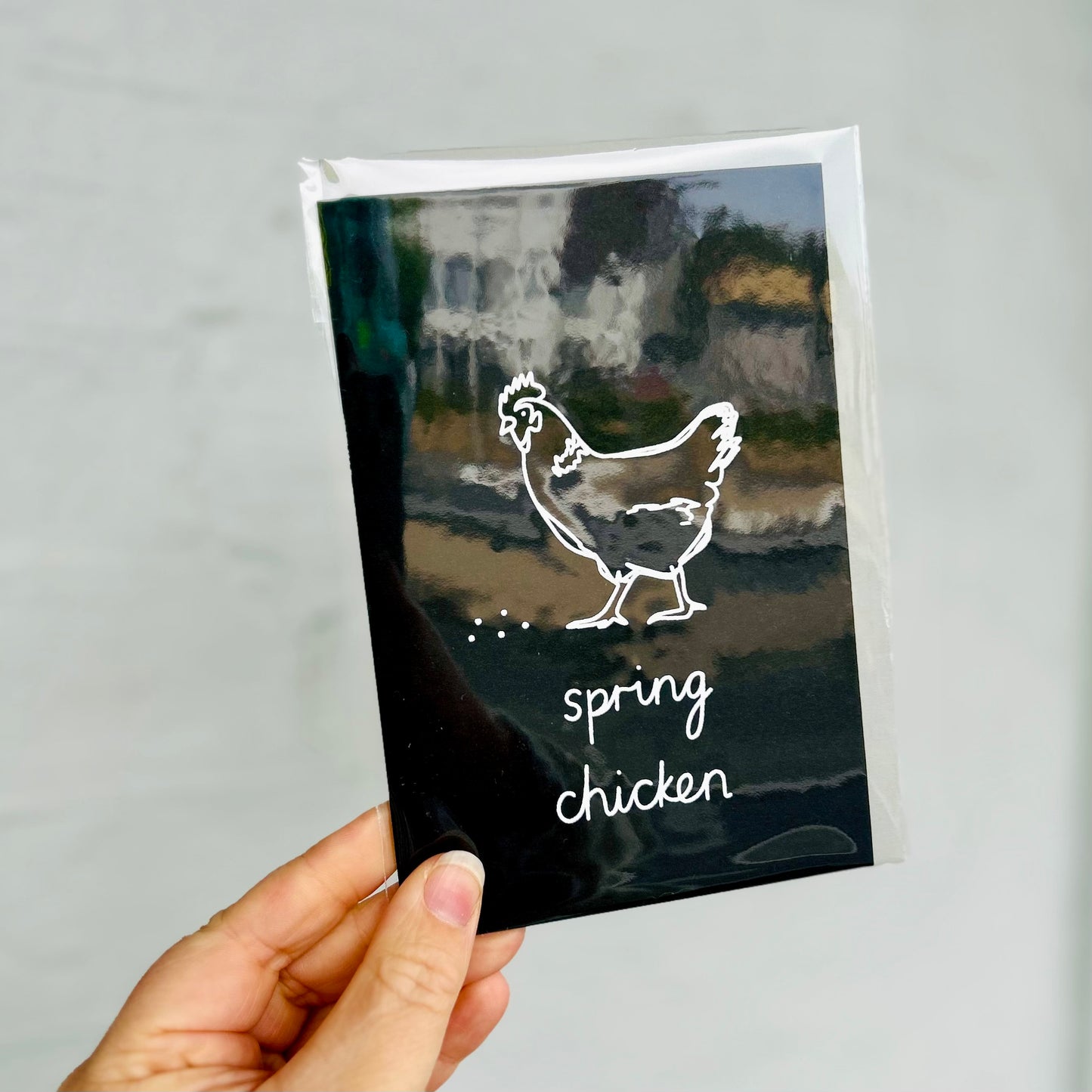 Spring Chicken Greeting Card