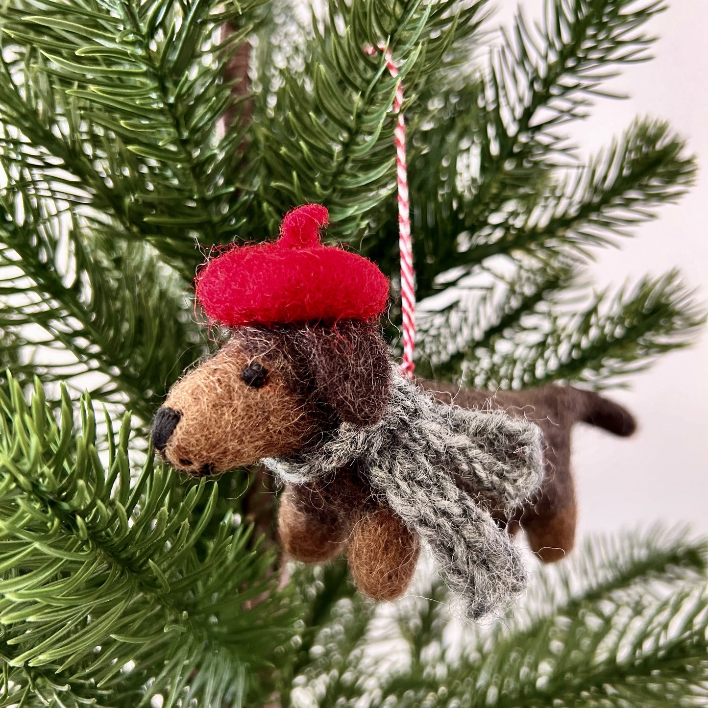 Dachshund Dog Wool Decoration
