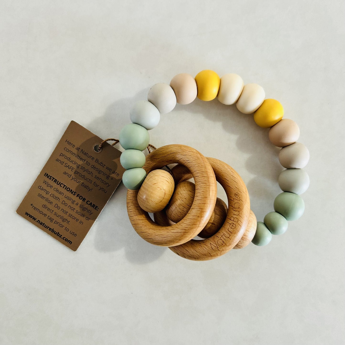 RAINBOW Rattle Teether Ocean Breeze