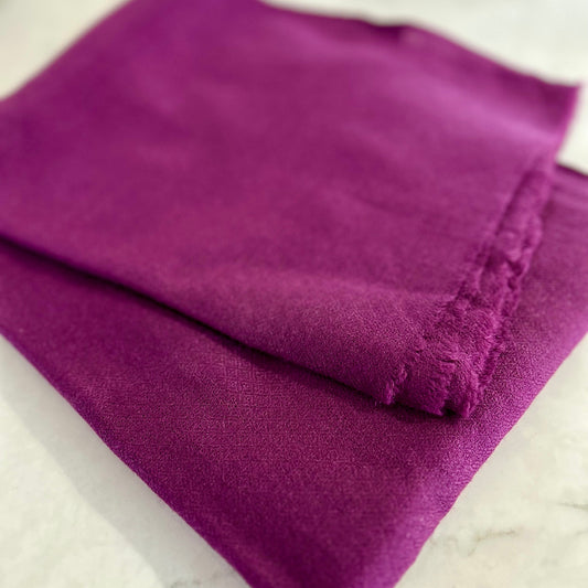 Plum Woven Cashmere & Silk Scarf