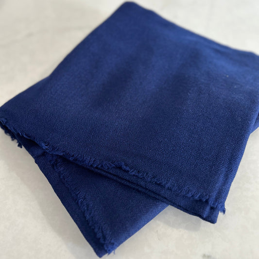 Sapphire Woven Cashmere & Silk Scarf