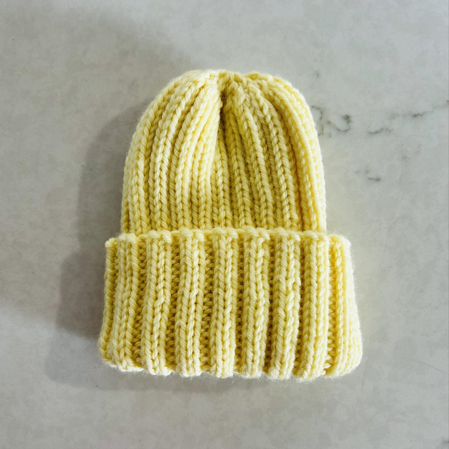 Wool Baby Beanie - Buttercup