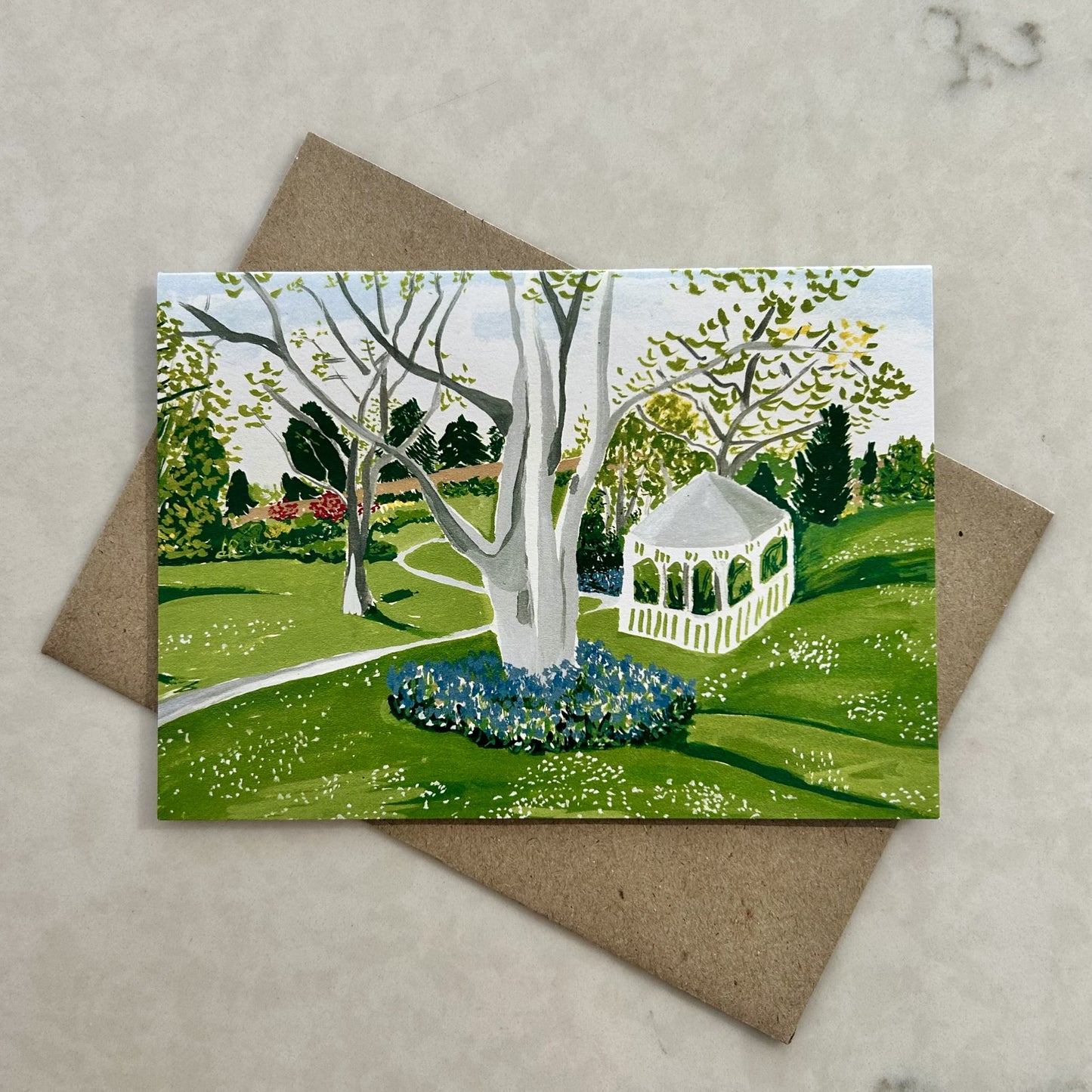 Winter Botanical Gardens Greeting Card