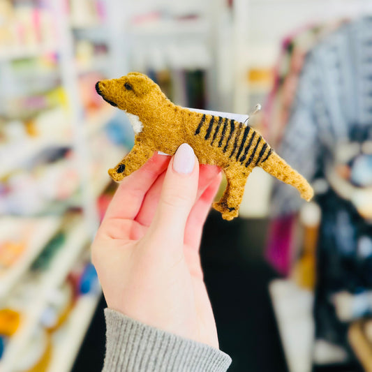 Tasmanian Tiger Wool Finger Puppet