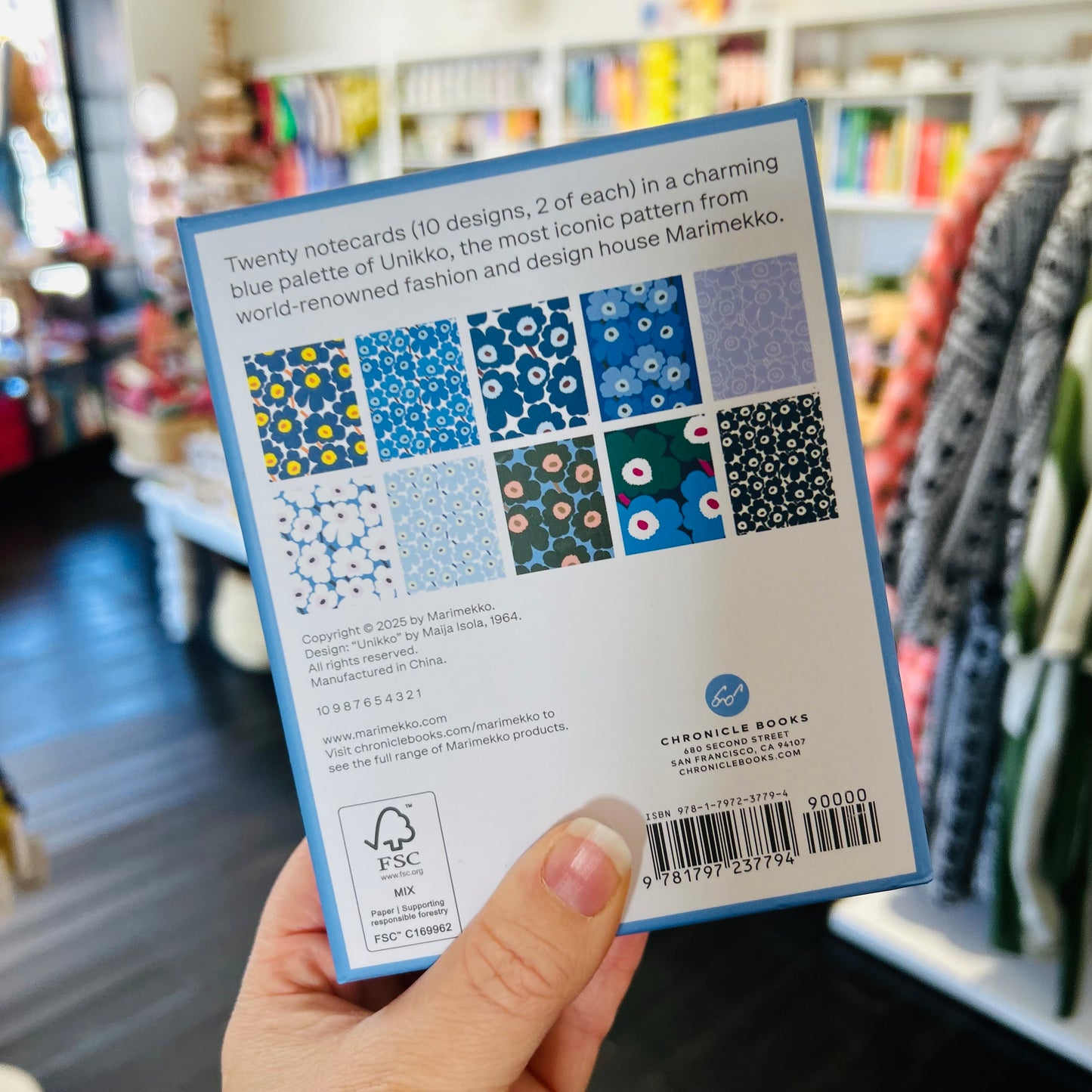 Marimekko Notes Blues