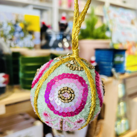 Velvet Scroll Bauble