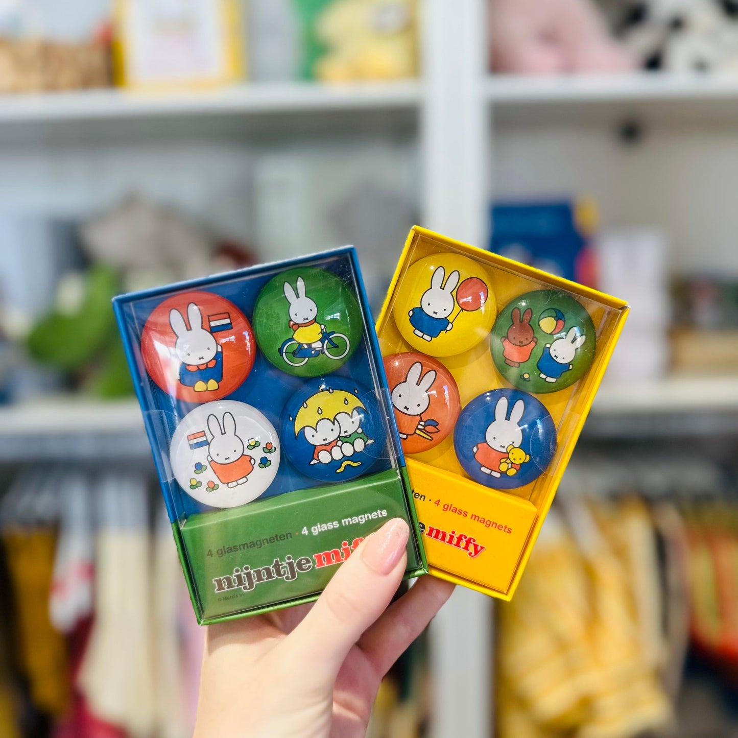 Colourful Miffy Window Box Glass Magnets