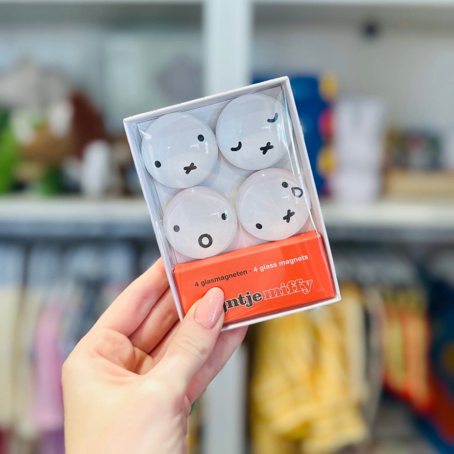 Miffy Face Window Box Glass Magnets