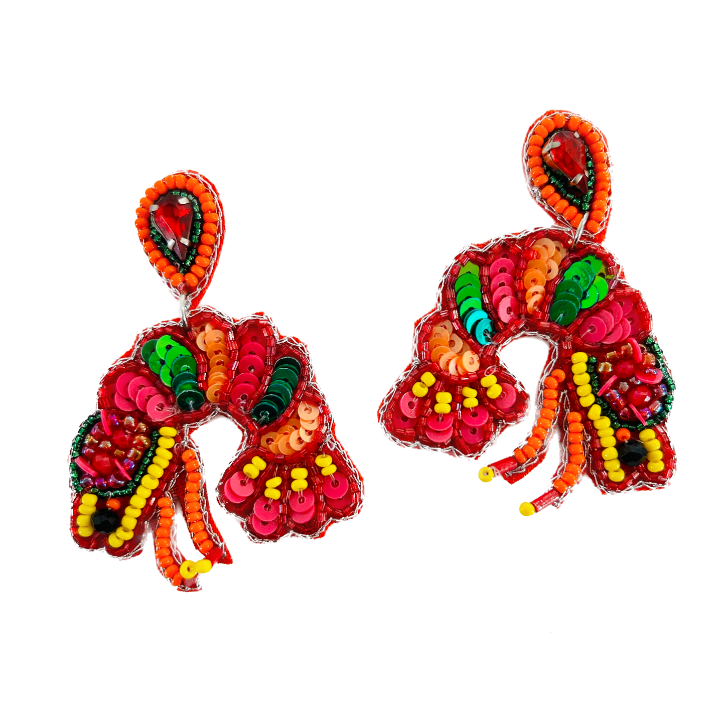 Beaded Earrings Lobster