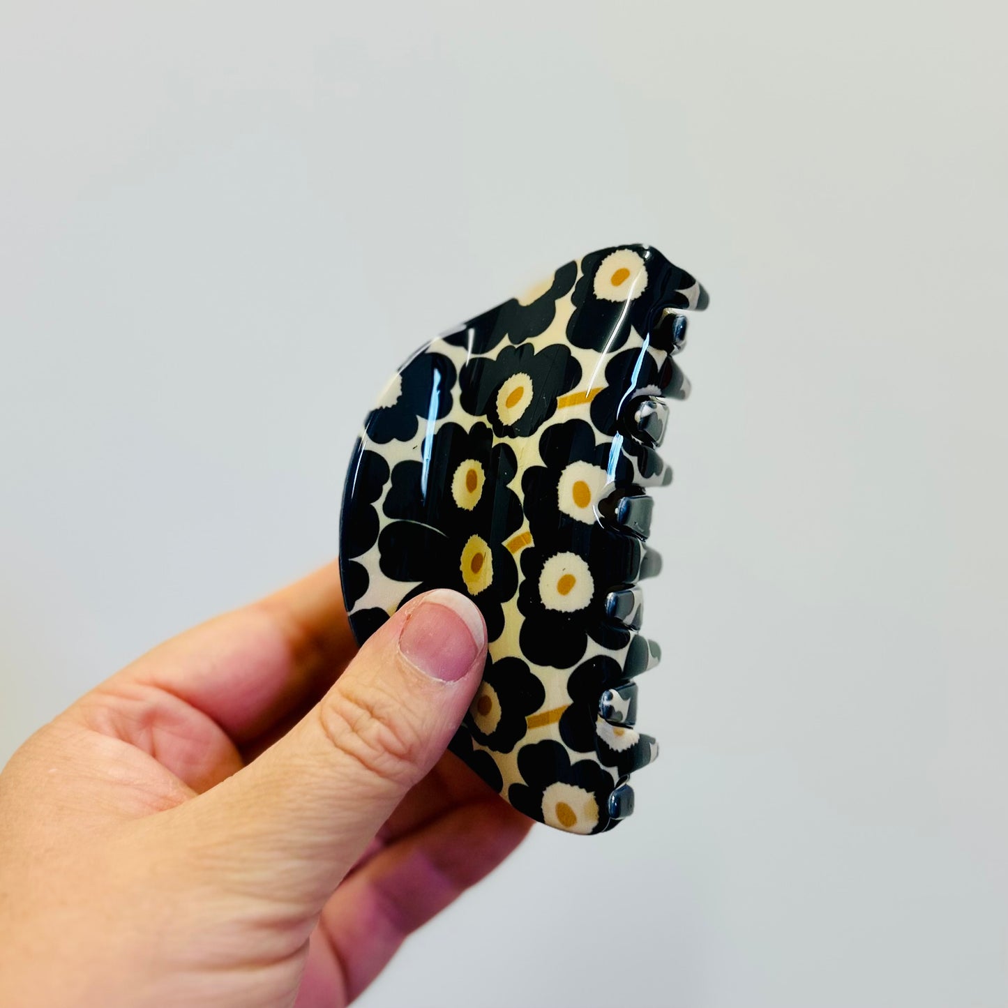 Flower Print large Hair Clip