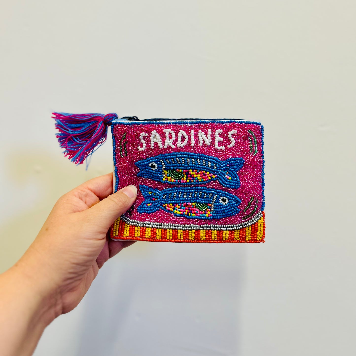 Sardines Beaded Purse
