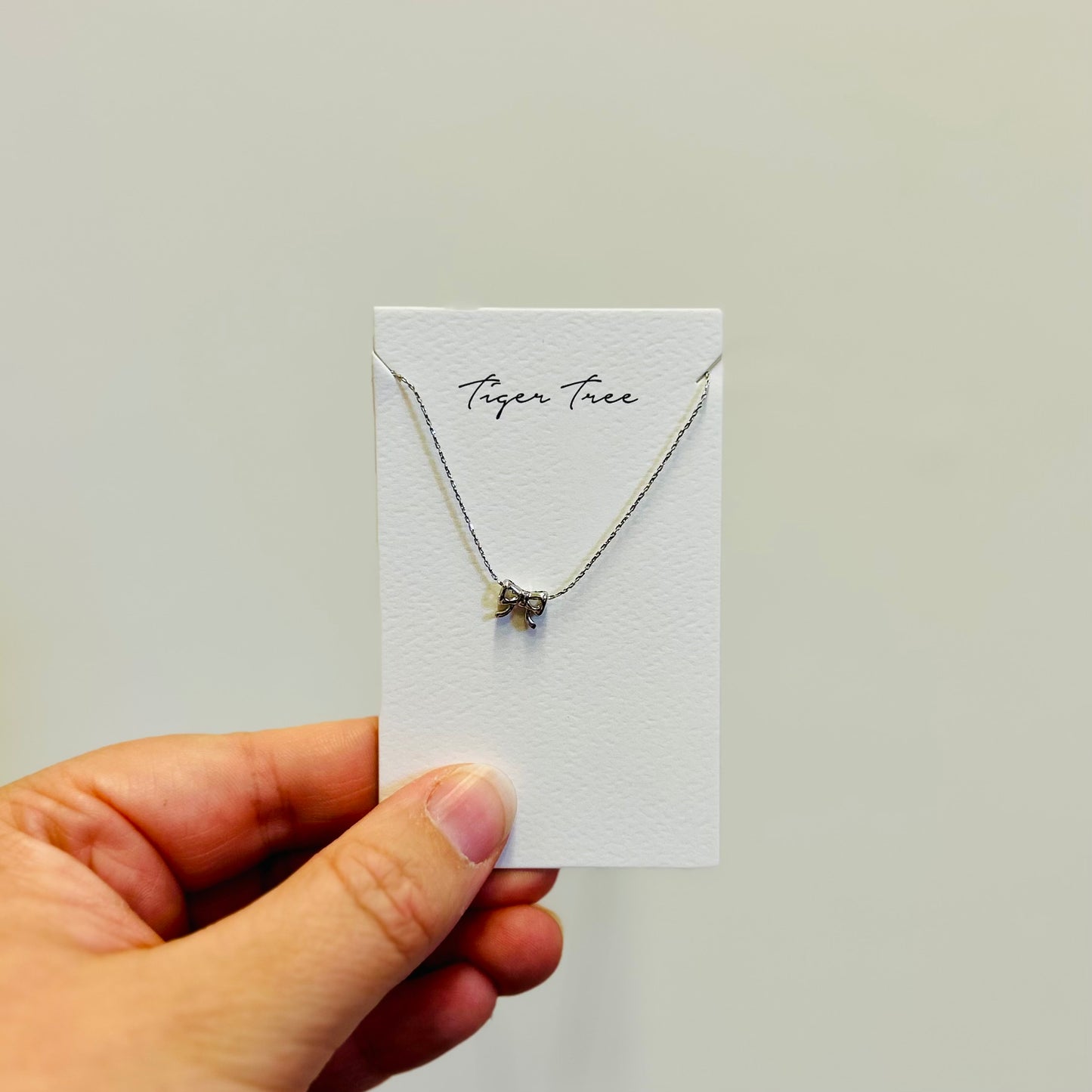 Sailor Bow Silver Necklace