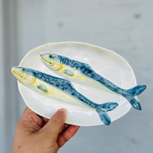 Azur Oval Ceramic Plate