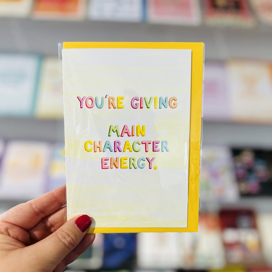 Main Character Energy Sunshine Greeting Card