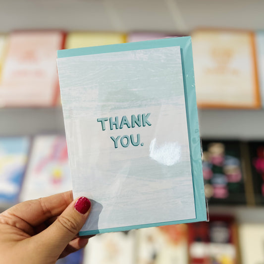 Thank You Teal Greeting Card