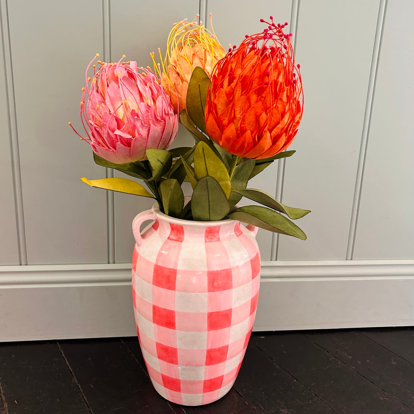 Pincushion Pink Paper Flower