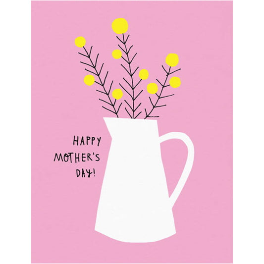 Flower Jug Mother's Day Greeting Card