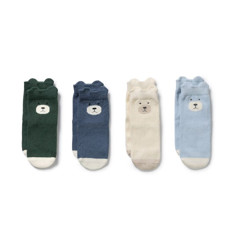 Boys Organic 4 Pack Baby Socks