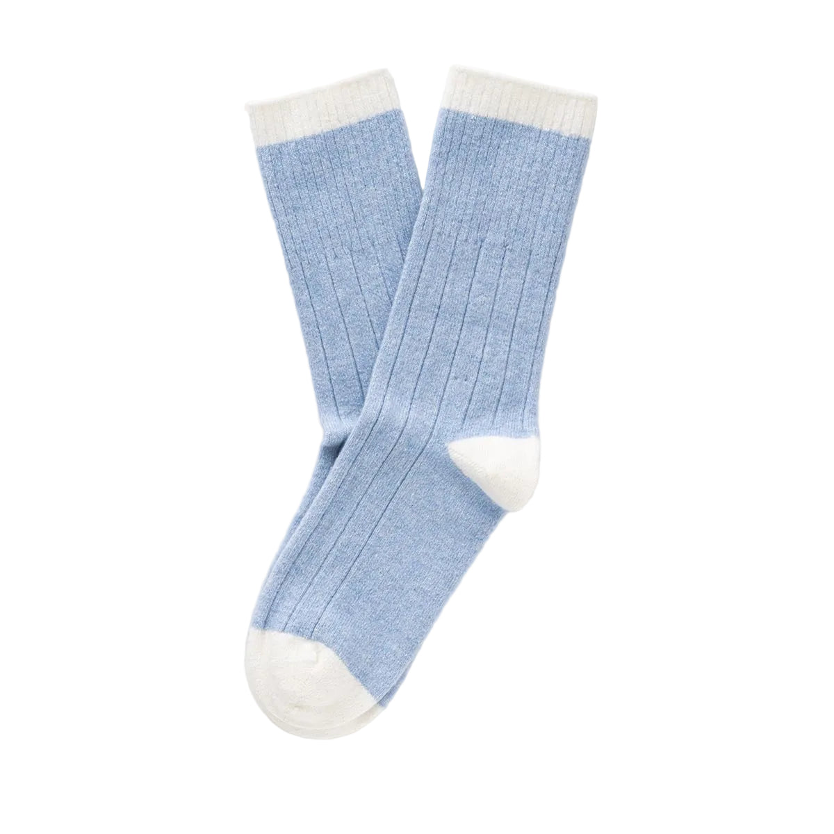 Blue & White Bands Merino Wool Socks