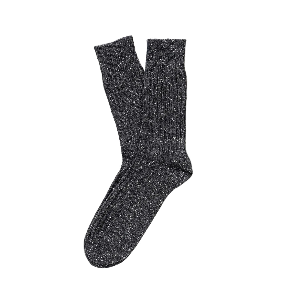 Black Dust Star Silk & Wool Socks