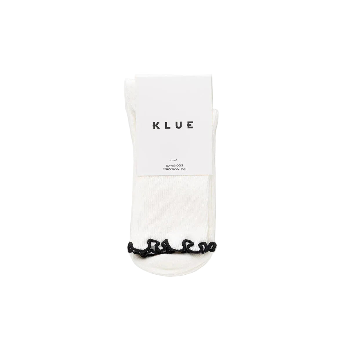 Black Organic Cotton Socks with Ruffles