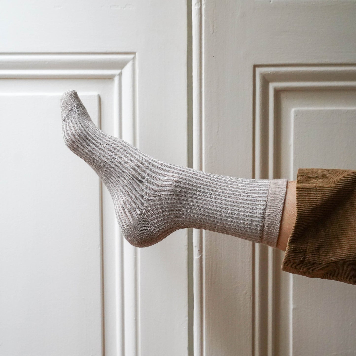 Moonlight Stripes Glitter Lurex Socks