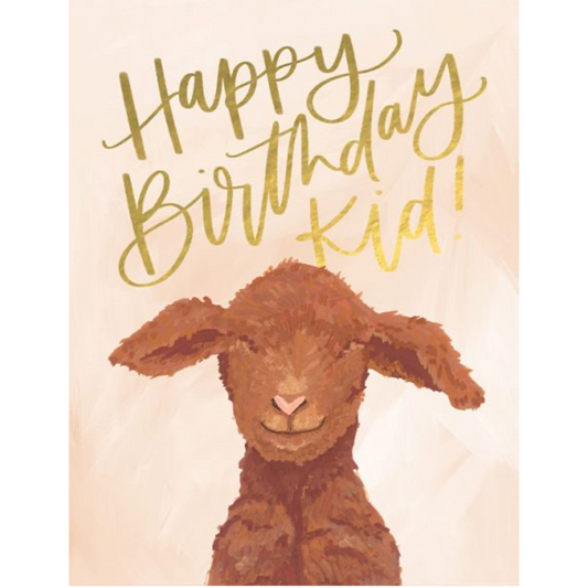 Birthday Goat Greeting Card